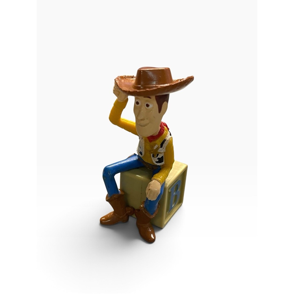 Disney/Pixar Toy Story Woody Sitting On A Block 3" Collectible Figure